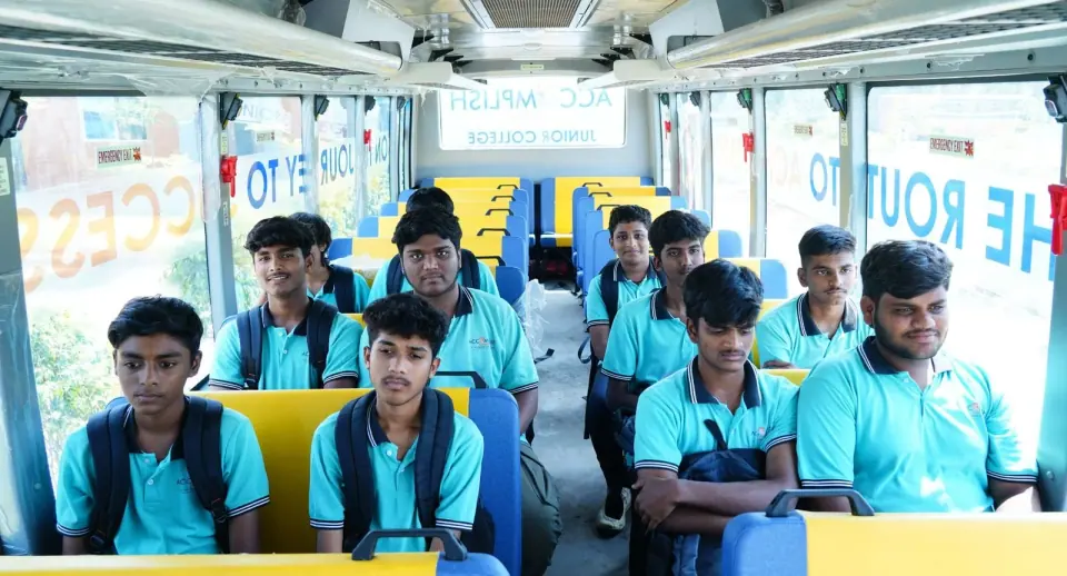 Students on the bus