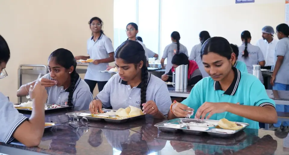 Students at lunch